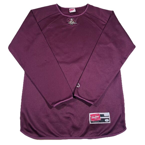 Rawlings Other - Rawlings Long Sleeve Performance Baseball Warm Up Shirt Pirate Logo Men's Small